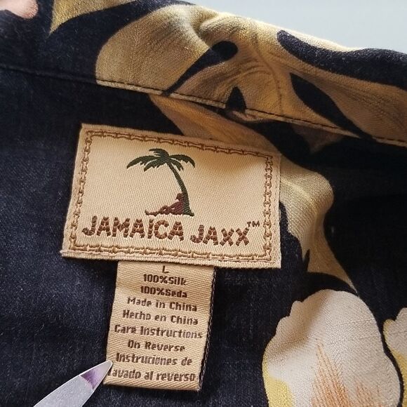 Jamaica Jaxx Silk Hawaiian Aloha Shirt - Picture 4 of 6